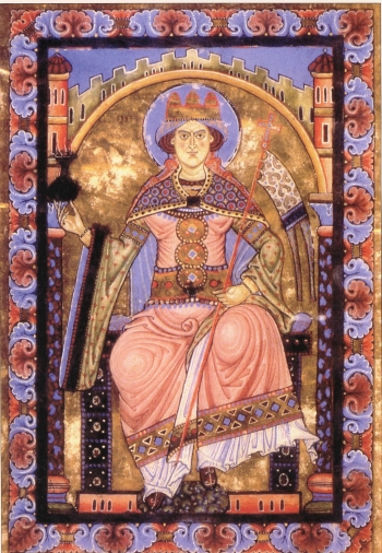Bildnachweis: Miniatur aus einem Festtage- Evangeliarbuch, M�nchen Bayerische Staatsbibliothek, sp�t. 12. Jh.