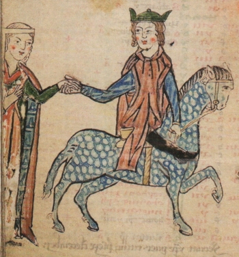 Bildnachweis: �Ludwigs Abschied von Elisabeth� im Psalter der Gertrude von Altenberg Landes- und Hochschulbibliothek Darmstadt um 1250