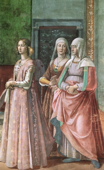 Bildnachweis: wikimedia.org Cappella_tornabuoni_Nascita_di_san_giovanni_battista_dettaglio_2.jpg